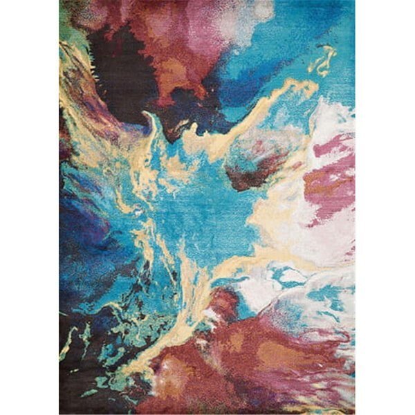 7 ft. 10 in. x 10 ft. 6 in. Rhapsody Nebula Oversize RugMulticolor, Homeric, Mfr#: HO956580